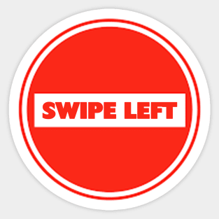 Swipe Left Sticker